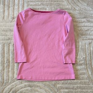 Talbots “The Talbots Tee” Long Sleeve Tee in Pink
